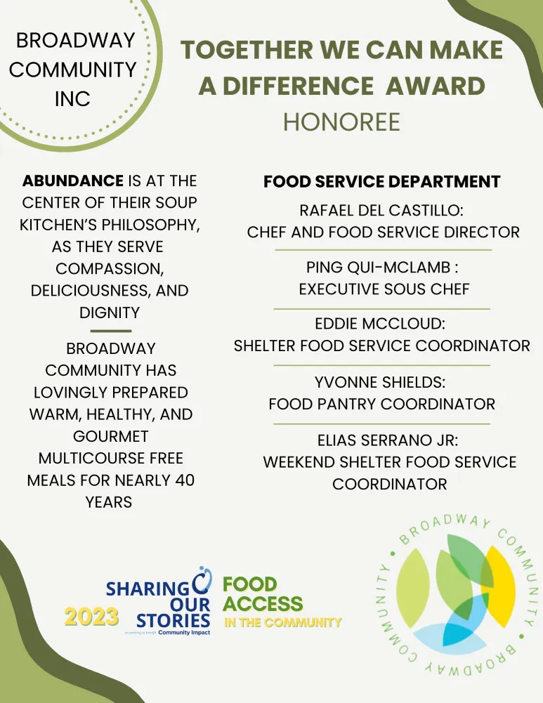 Sharing Our Stories Honoree