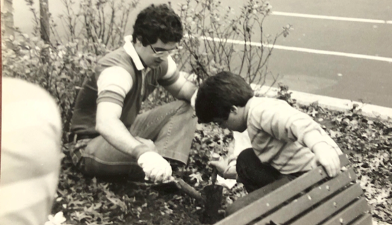Community Impact's oldest black and white image of the first volunteers
